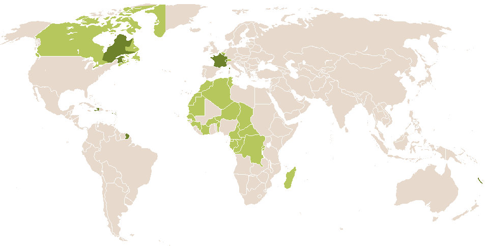 world popularity of Énimie