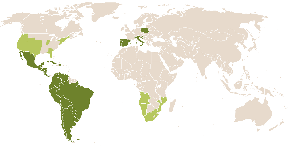 world popularity of Fedra