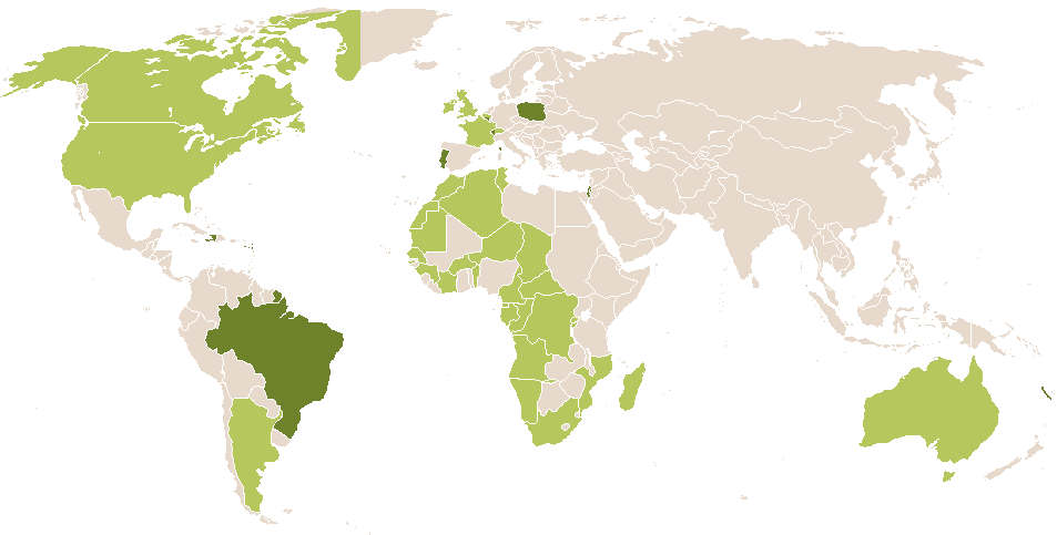 world popularity of Omri