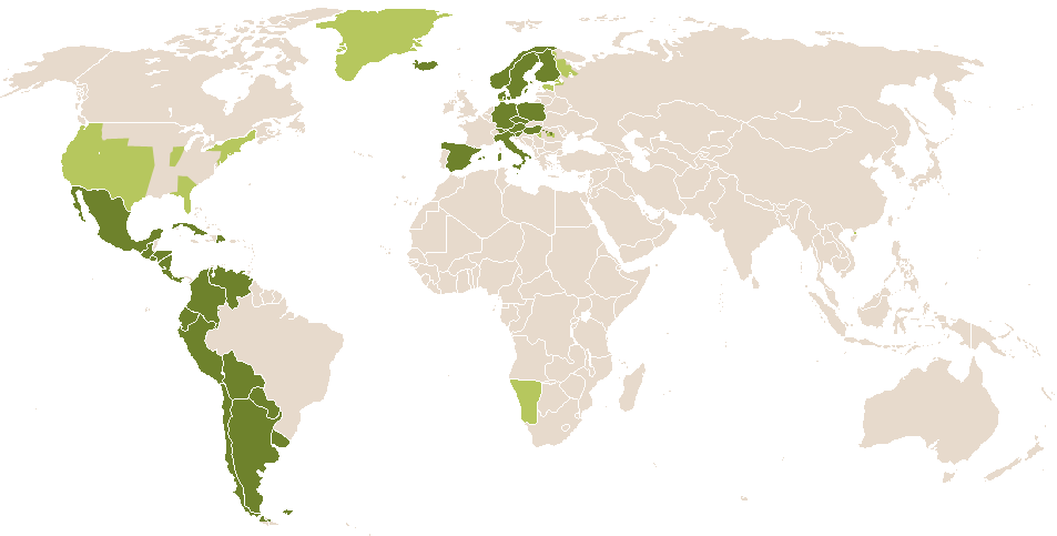 world popularity of Berta