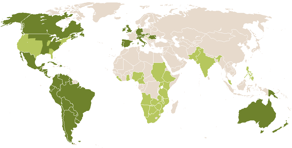 world popularity of Silvia