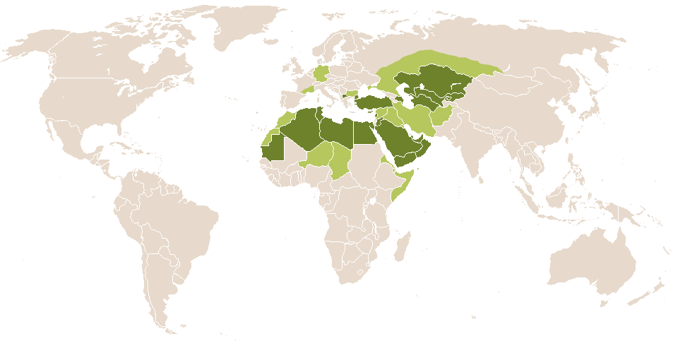 world popularity of Cevad