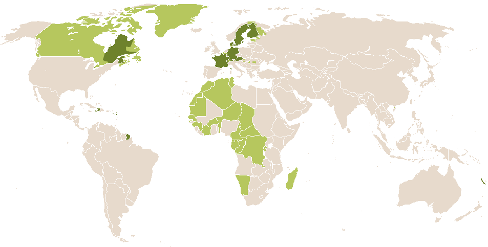 world popularity of Faustine