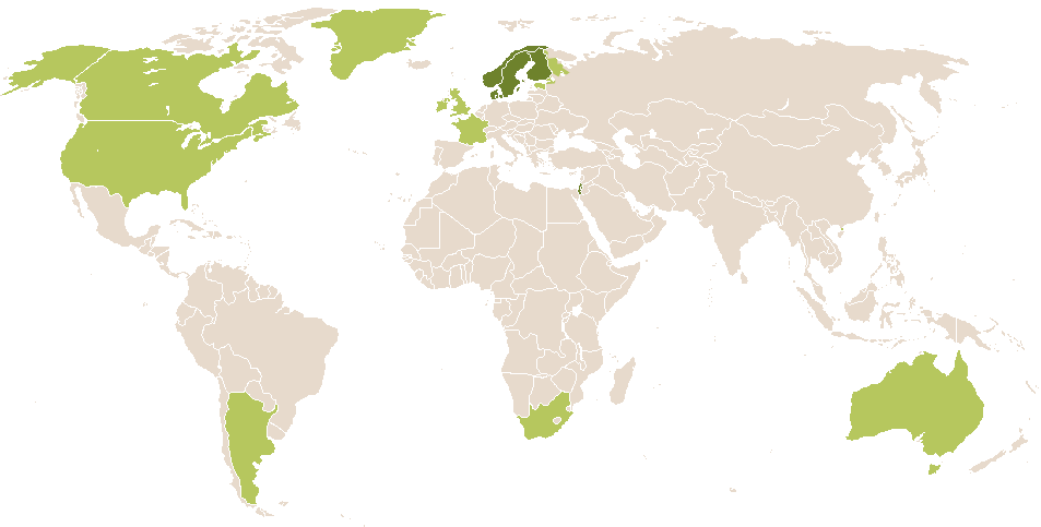 world popularity of Asaf