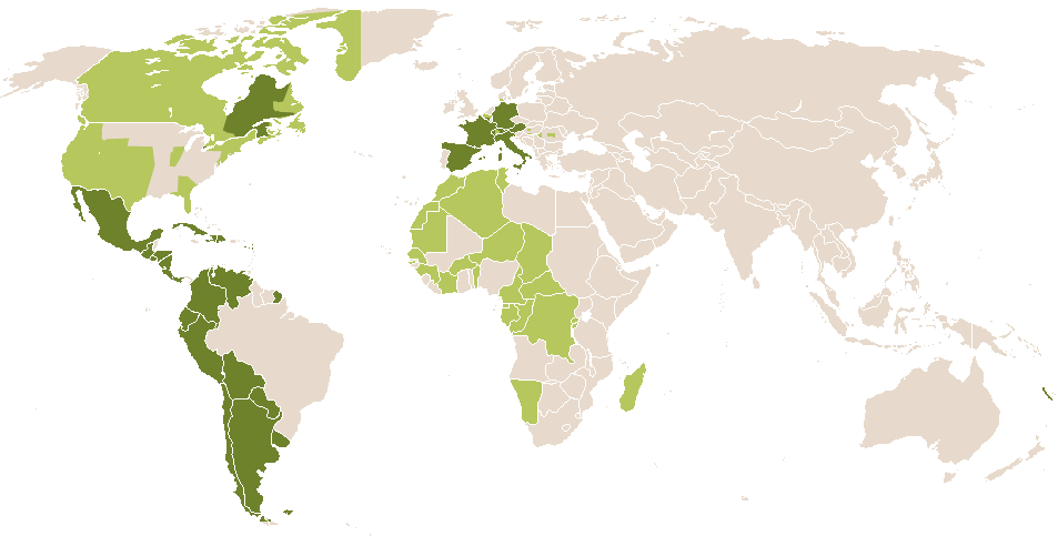 world popularity of Vesta