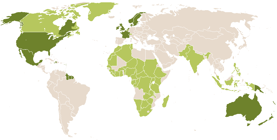 world popularity of Seth