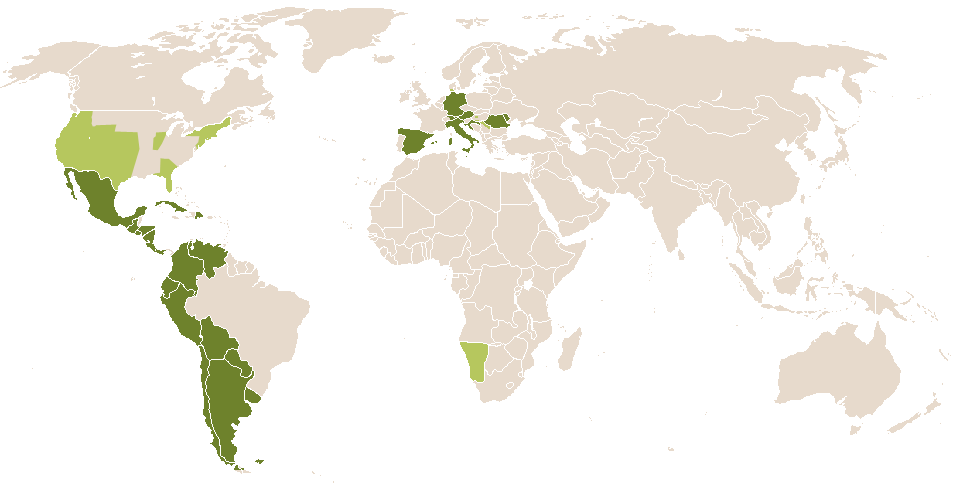 world popularity of Doriana