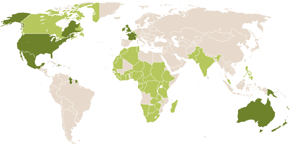 world popularity of Clarence