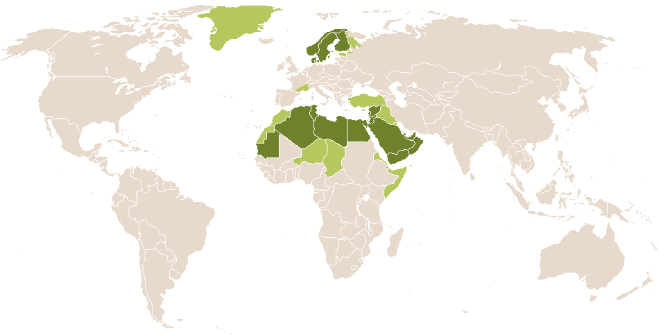 world popularity of Amirah