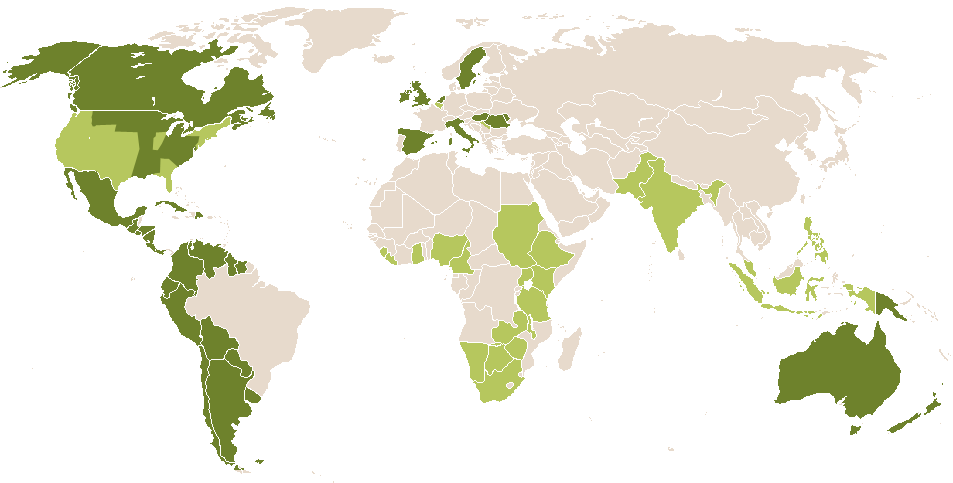 world popularity of Feliciana