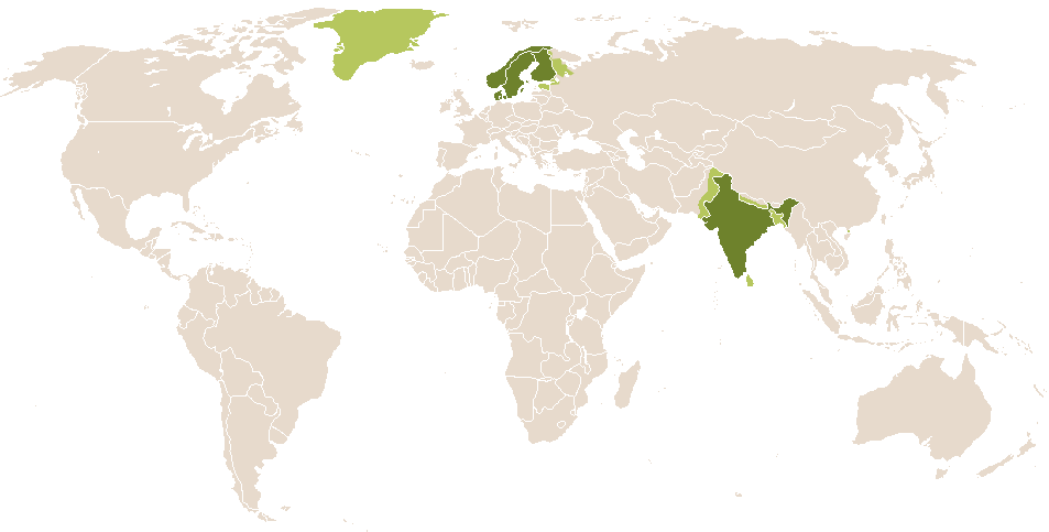 world popularity of Sunita