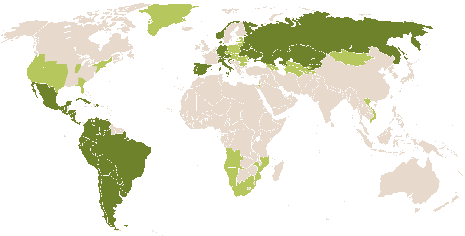 world popularity of Severina