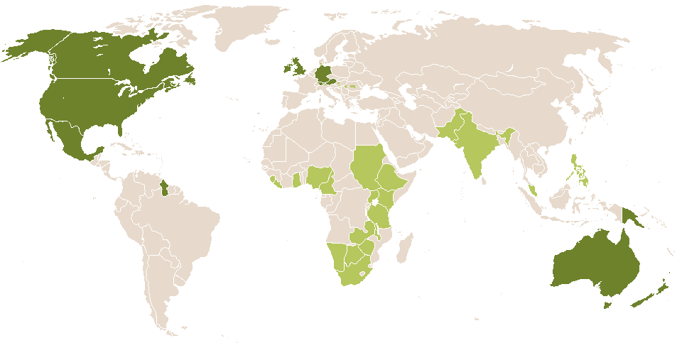 world popularity of Dorinda