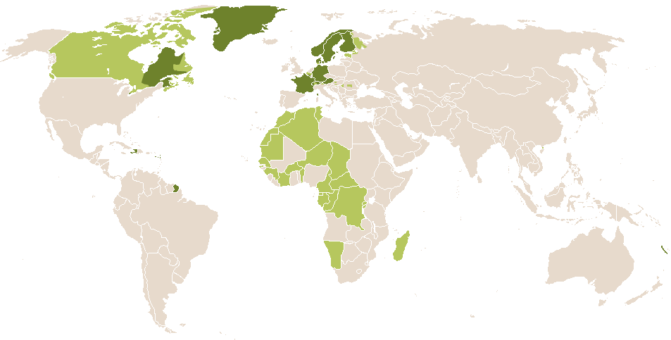 world popularity of Hermine