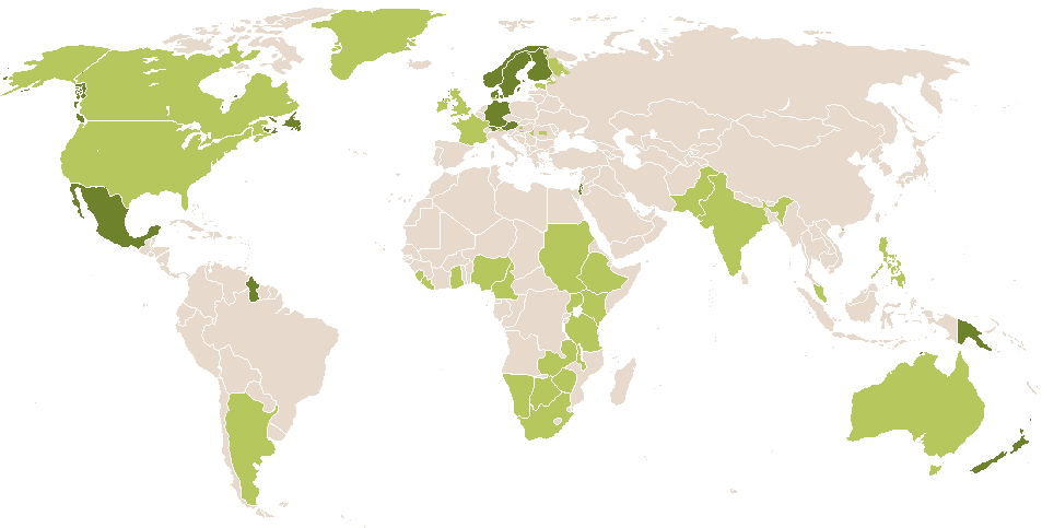 world popularity of Deborah