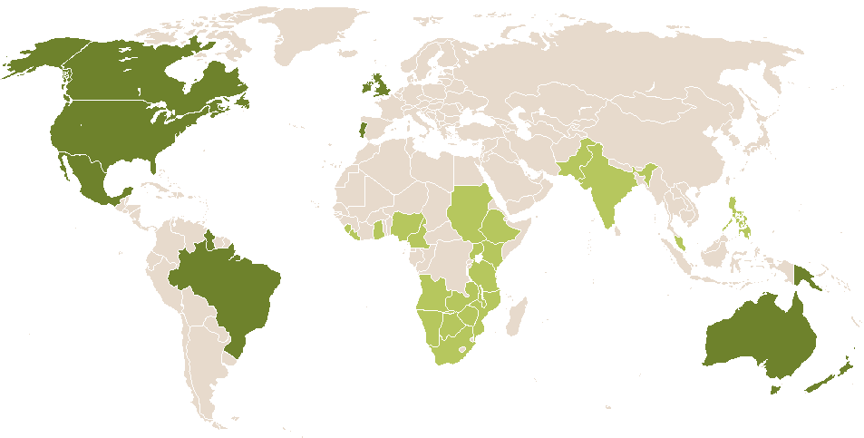 world popularity of Abner