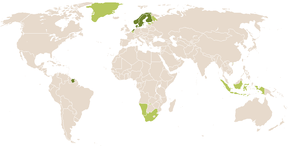 world popularity of Riana