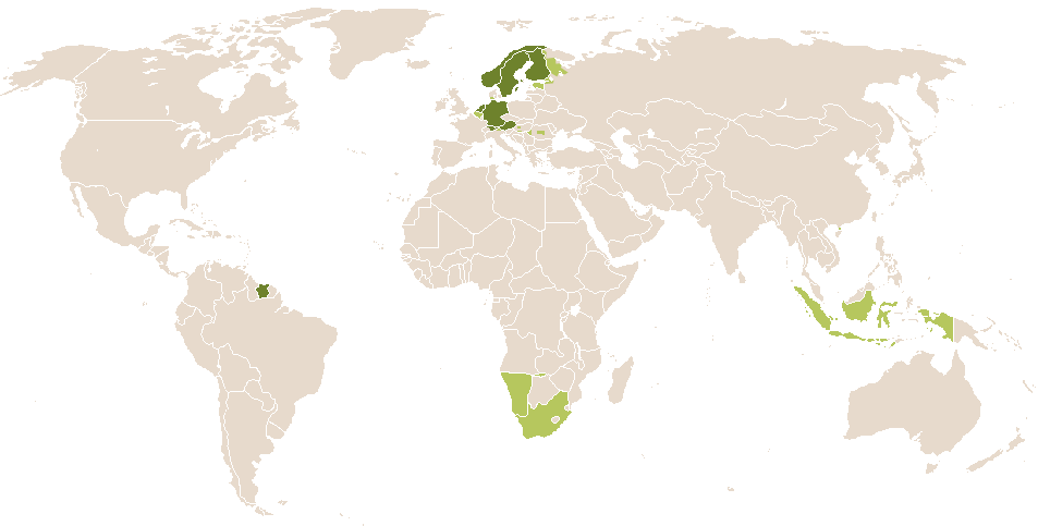 world popularity of Carianne