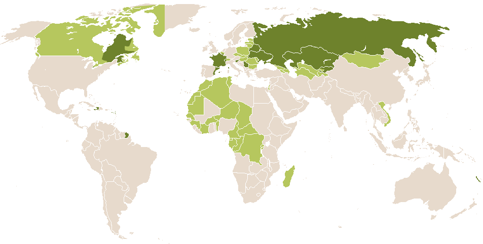 world popularity of Agapit